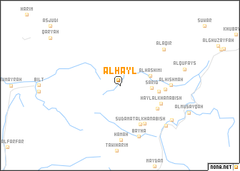 map of Al Ḩayl