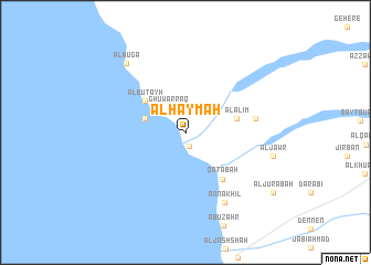 map of Al Ḩaymah