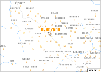 map of Al Ḩayşān