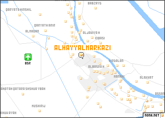 map of Al Ḩayy al Markazī