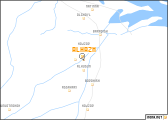 map of Al Ḩazm