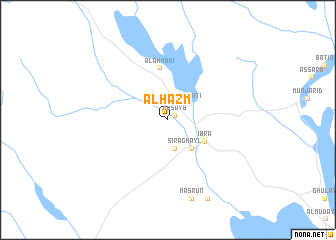 map of Al Ḩazm