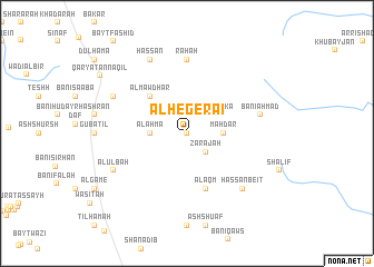 map of Al Hegerai