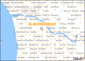 map of Alheira de Aquém