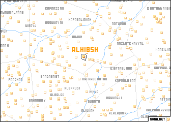 map of Al Ḩibsh