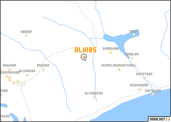 map of Al Ḩibs