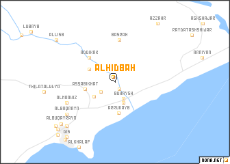 map of Al Ḩiḑbah