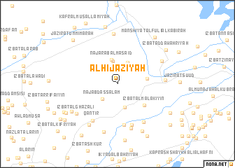 map of Al Ḩijāzīyah