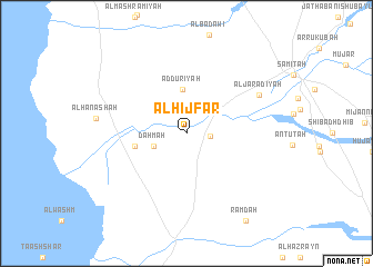 map of Al Ḩijfār