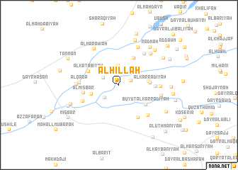 map of Al Ḩillah