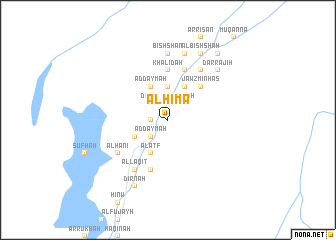 map of Al Ḩimá