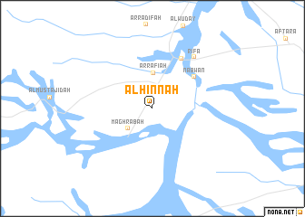 map of Al Ḩinnah