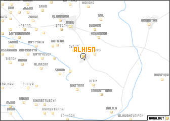 map of Al Ḩişn