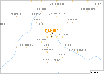 map of Al Ḩişn