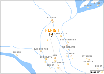map of Al Ḩişn