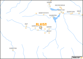 map of Al Ḩişn
