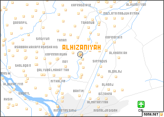 map of Al Ḩizānīyah