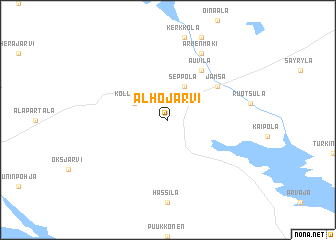 map of Alhojärvi