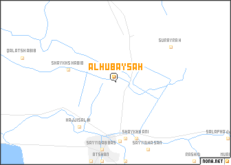 map of Al Ḩubaysah