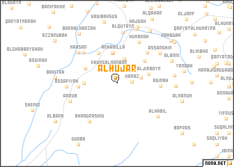 map of Al Ḩujar