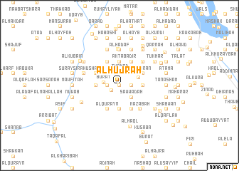 map of Al Ḩujrah
