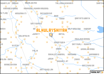 map of Al Ḩulayshīyah