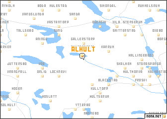 map of Ålhult