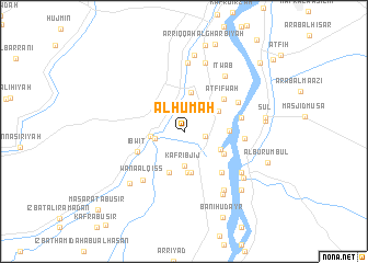 map of Al Ḩūmah