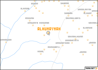 map of Al Ḩumaymah