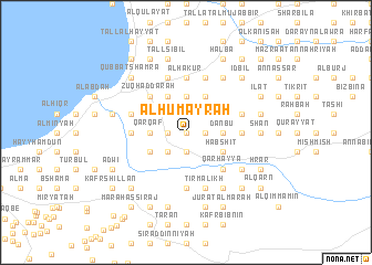 map of Al Ḩumayrah