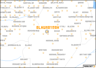 map of Al Ḩumayrah