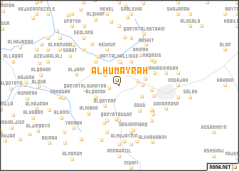 map of Al Ḩumayrah