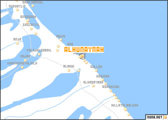 map of Al Ḩunaynah