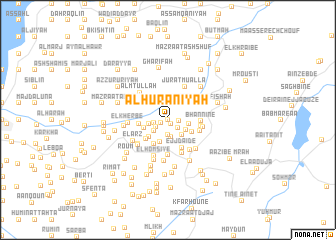 map of Al Ḩūrānīyah