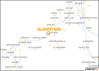 map of Al Ḩurayḑah