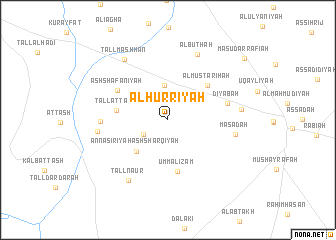 map of Al Ḩurrīyah