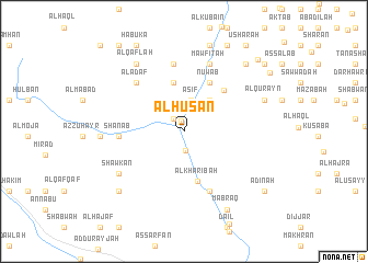 map of Al Huşan