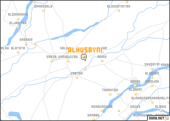map of Al Ḩusaynī