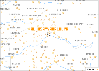 map of Al Ḩusayyah al ‘Ulyā