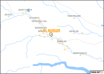 map of Al Ḩuşūn