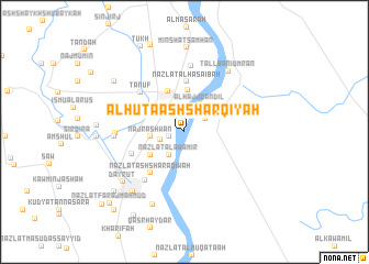 map of Al Ḩūţā ash Sharqīyah