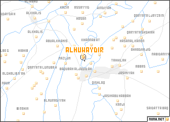 map of Al Ḩuwaydir