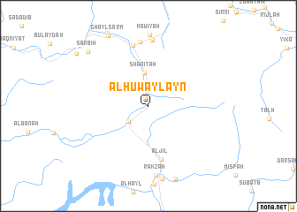 map of Al Ḩuwaylayn