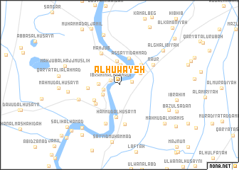 map of Al Ḩuwaysh