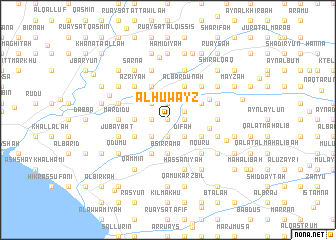 map of Al Ḩuwayz