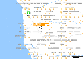 map of Al Ḩuwayz