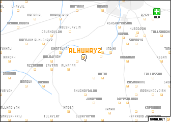 map of Al Ḩuwayz