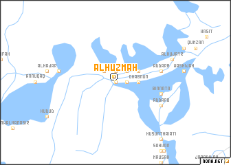 map of Al Ḩuzmah