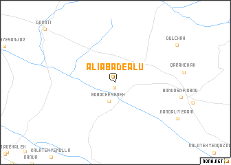 map of ‘Alīābād-e Ālū