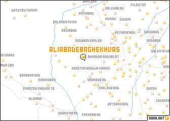 map of ‘Alīābād-e Bāgh-e Khvāş